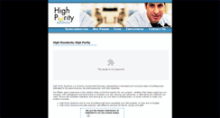 Desktop Screenshot of highpuritysolutionsllc.com