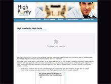 Tablet Screenshot of highpuritysolutionsllc.com